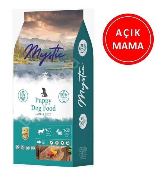 Mystic Düşük Tahıllı Kuzulu ve Pirinçli Yavru Köpek Maması 1 Kg AÇIK ürün görseli 1