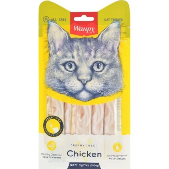 Wanpy Tavuklu Likit Kedi Ödülü 5X14 gr ürün görseli 1