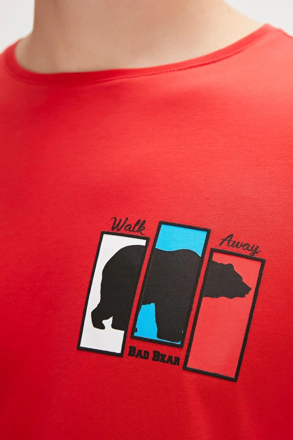 BAD BEAR GRIZZLE ERKEK T-SHIRT - Resim 4
