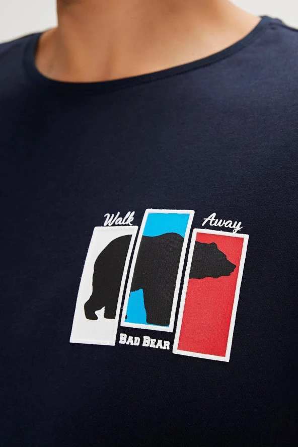 BAD BEAR GRIZZLE ERKEK T-SHIRT - Resim 8