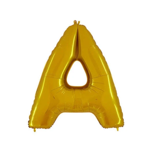 A Harf Altın Folyo Balon 34 inc 80 cm ürün görseli 1
