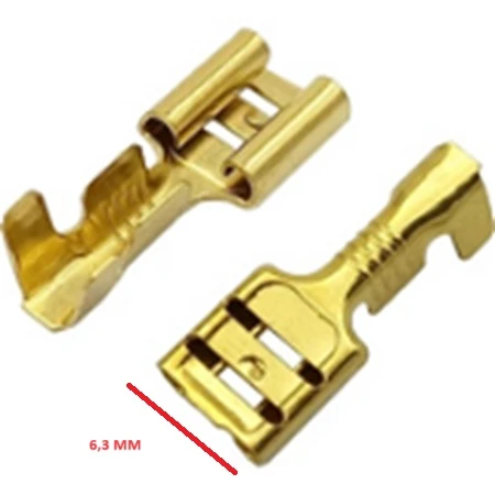 TERMİNAL SOKET DİŞİ 6,3 MM SARI (500 LÜ) ürün görseli 1