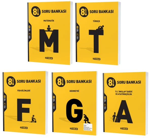 Hız Lgs 2024 8. Sınıf Matematik + Geometri + Türkçe + Fen + İnkılap Soru Seti 5 Kitap ürün görseli 1
