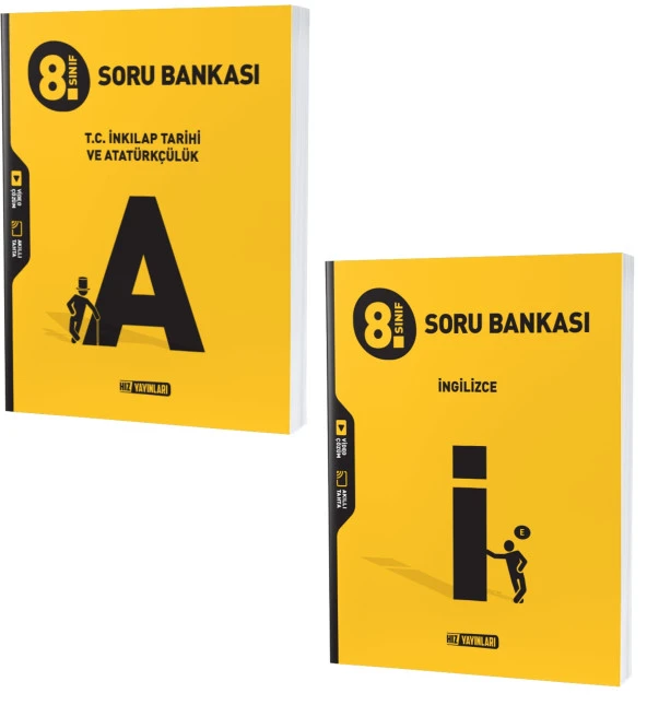Hız Lgs 2024 8. Sınıf İnkılap Tarihi + İngilizce Soru Bankası Seti 2 Kitap ürün görseli 1