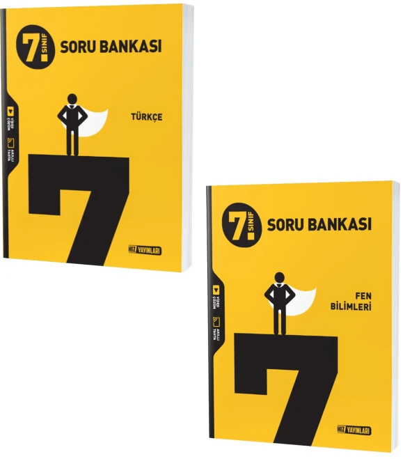 Hız 2024 7. Sınıf Türkçe + Fen Bilimleri Soru Seti 2 Kitap ürün görseli 1