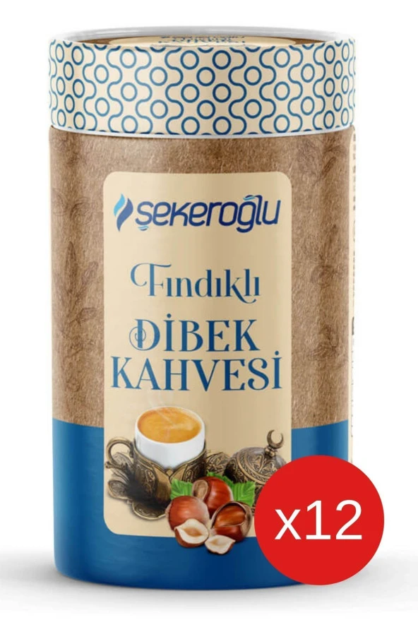 Şekeroğlu Fındıklı Dibek Kahvesi 200 gr Silindir ( 12 Adet ) ürün görseli 1