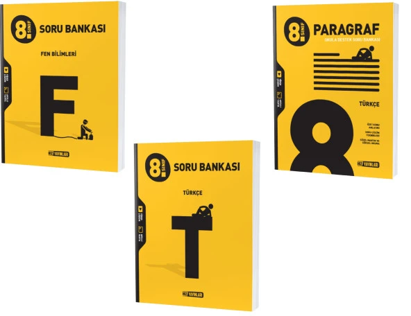 Hız Lgs 2024 8. Sınıf Fen Bilimleri + Türkçe + Paragraf Soru Seti 3 Kitap ürün görseli 1