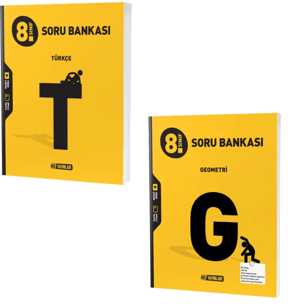 Hız Lgs 2024 8. Sınıf Türkçe + Geometri Soru Bankası 2 Kitap ürün görseli 1