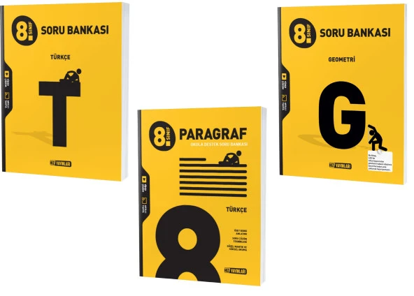 Hız Lgs 2024 8. Sınıf Türkçe + Geometri + Türkçe Paragraf Soru Seti 3 Kitap ürün görseli 1