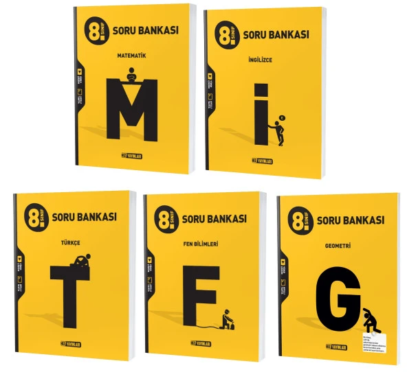 Hız Lgs 2024 8. Sınıf Matematik + Geometri + Türkçe + Fen + İngilizce Soru Seti 5 Kitap ürün görseli 1