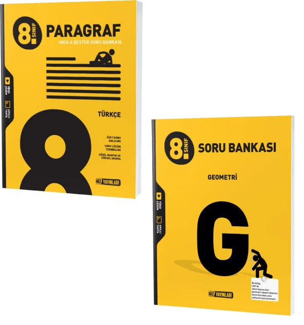 Hız Lgs 2024 8. Sınıf Paragraf + Geometri Soru Bankası 2 Kitap ürün görseli 1