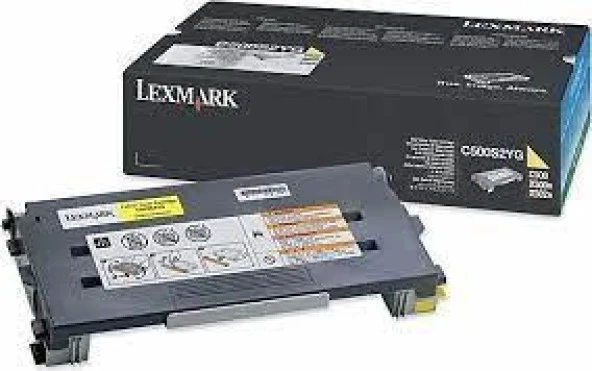 Lexmark C500S2YG Orjinal Sarı Toner C-500  X-500  X-502 (1,5k) ürün görseli 1