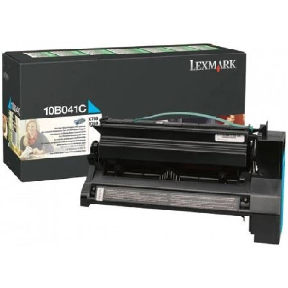 Lexmark Optra C-750  X-750 Yüksek Kapasite Mavi Toner  10B042C  (15k) ürün görseli 1