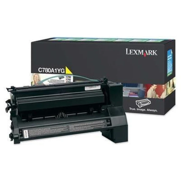 Lexmark C-780A1YG Orjinal Sarı Toner C-780  C-782 (6k) ürün görseli 1