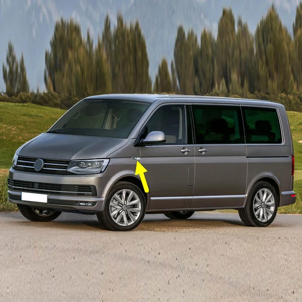 VW Transporter 2016-19 Sol Ön Çamurluk Sinyal Lambası Krom 7E0949101A ürün görseli 1