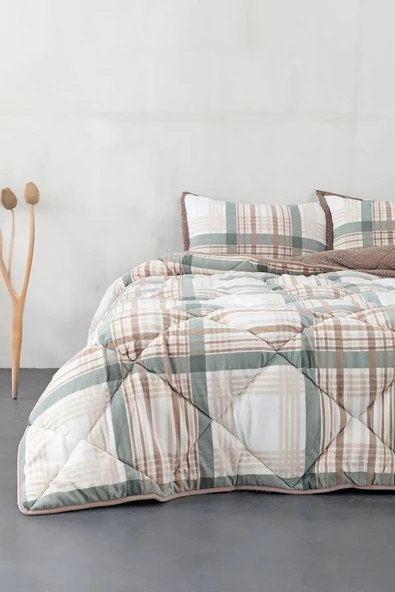 Comforter Çift Kişilik Yorgan Seti Wera Yeşil 220x240cm ürün görseli 1