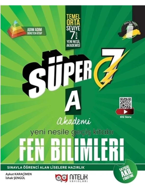 NİTELİK 7.SINIF SÜPER FEN BİLİMLERİ SORU KİTABI YENİ NESİL (A) ürün görseli 1