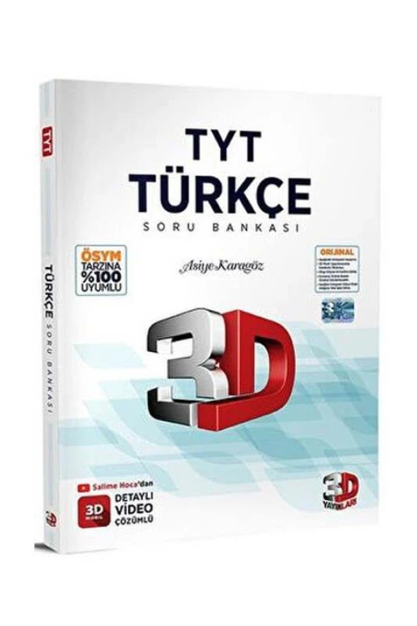 TYT 3D TÜRKÇE SORU BANKASI - 3D YAYINLARI ürün görseli 1
