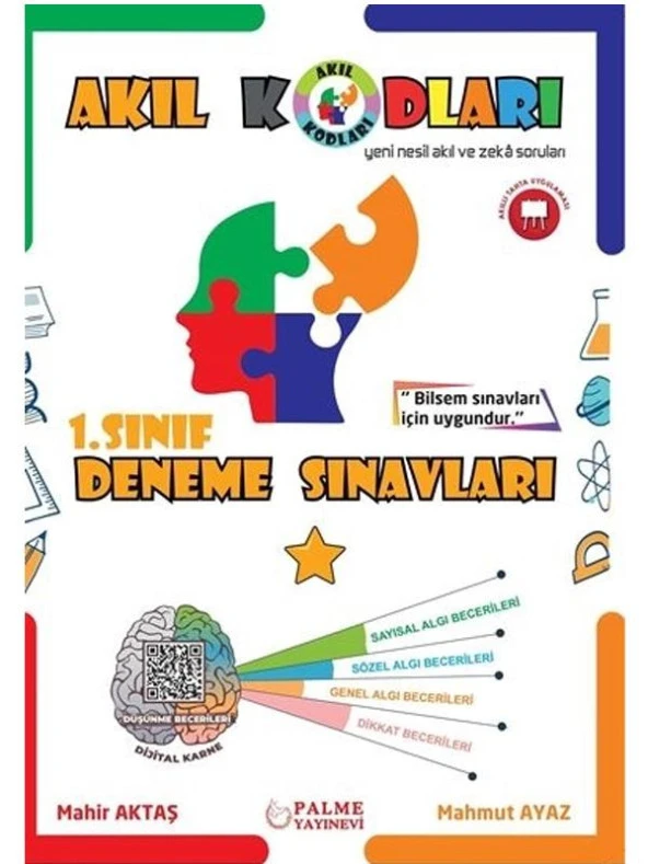 PALME 1.SINIF AKIL KODLARI DENEME SINAVLARI *YENİ* ürün görseli 1
