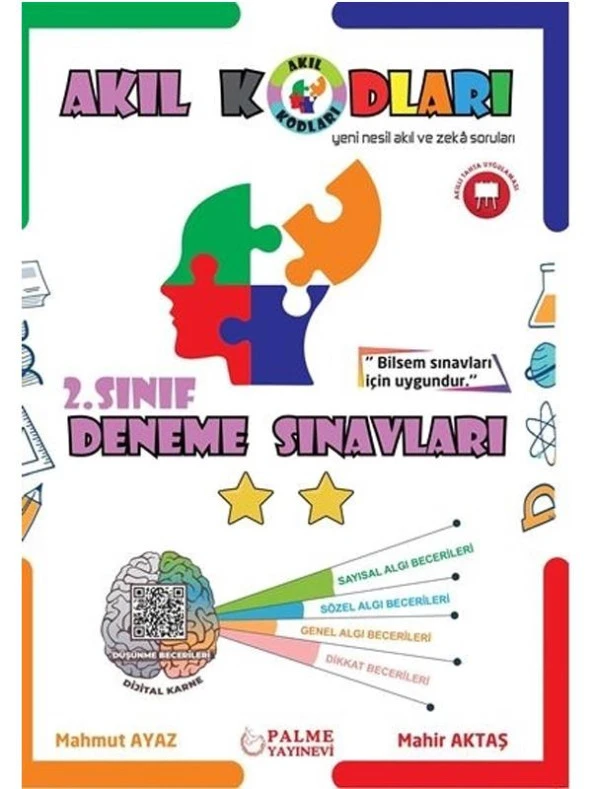 PALME 2.SINIF AKIL KODLARI DENEME SINAVLARI *YENİ* ürün görseli 1