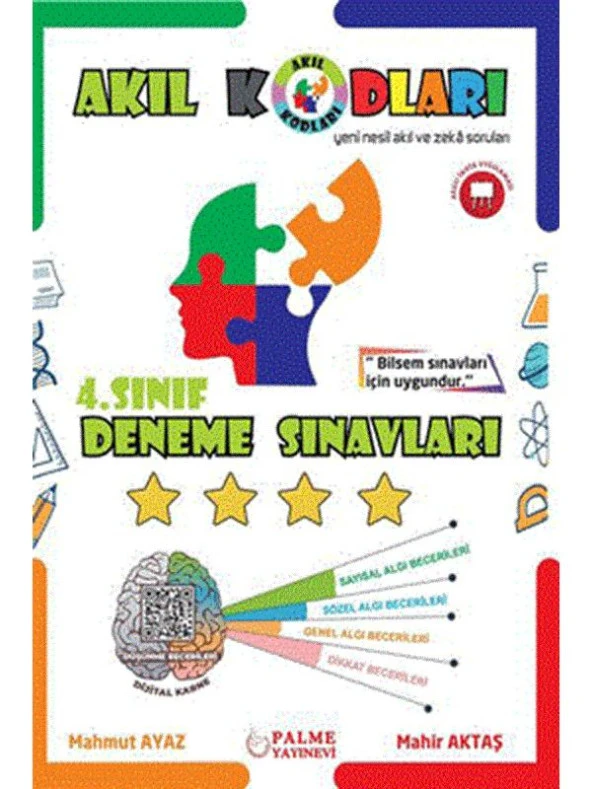 PALME 4.SINIF AKIL KODLARI DENEME SINAVLARI *YENİ* ürün görseli 1