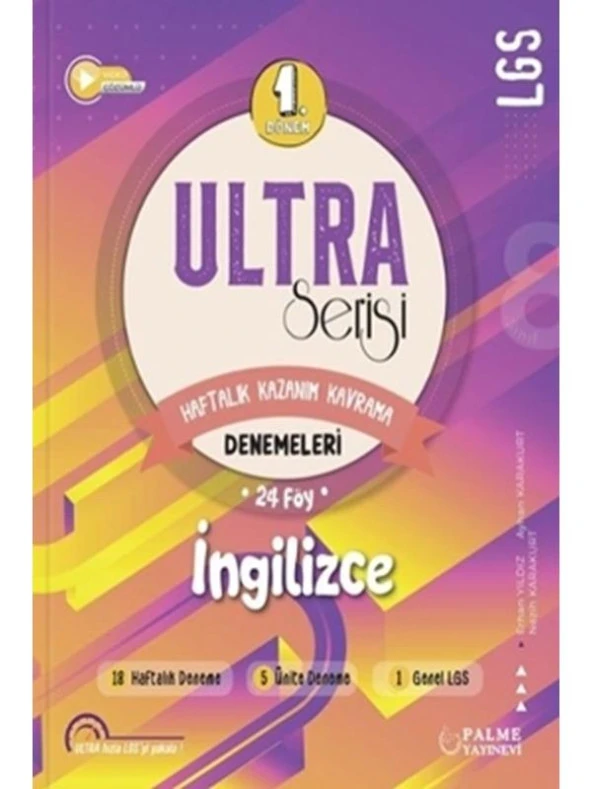 PALME 8.SINIF ULTRA İNGİLİZCE DENEMELERİ (1.DÖNEM**) ürün görseli 1