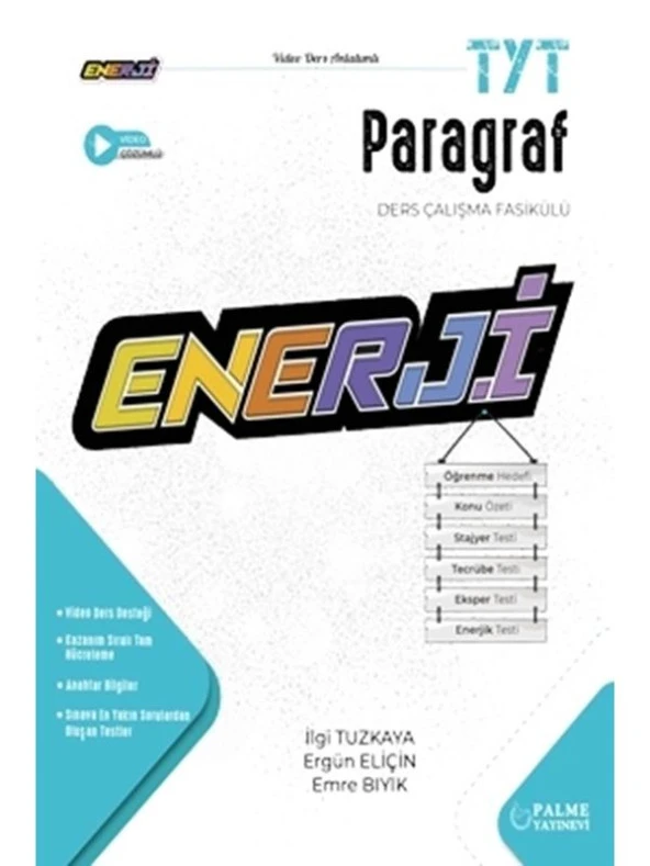 PALME YKS TYT ENERJİ PARAGRAF DERS ÇALIŞMA FASİKÜLÜ ürün görseli 1