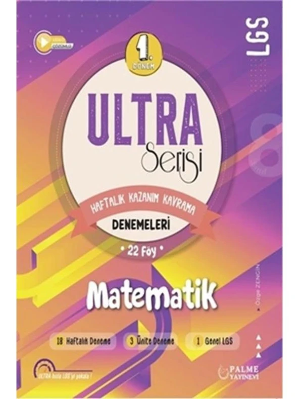 PALME 8.SINIF ULTRA MATEMATİK DENEMELERİ (1.DÖNEM**) ürün görseli 1
