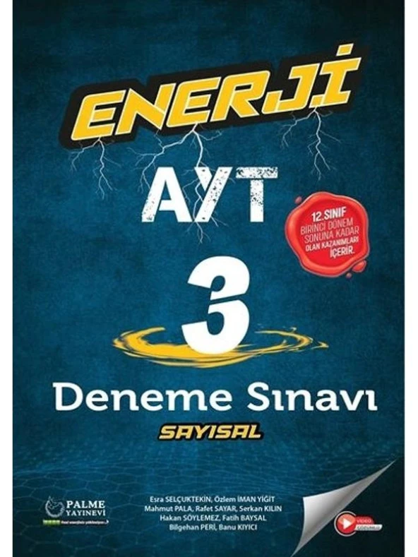 PALME YKS AYT ENERJİ 3 SAYISAL DENEME SINAVI 1.DÖNEM ürün görseli 1