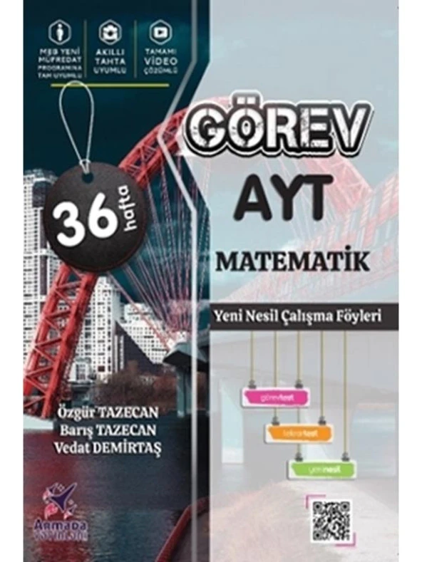 ARMADA GÖREV YKS AYT MATEMATİK YENİ NESİL ÇALIŞMA FÖYLERİ (36 HAFTA) ürün görseli 1