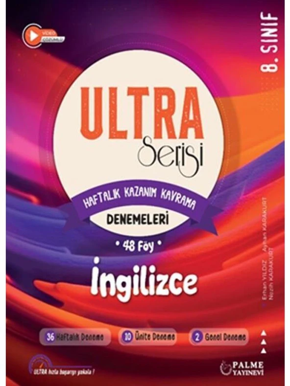 PALME 8.SINIF ULTRA SERİSİ İNGİLİZCE DENEMELERİ ürün görseli 1