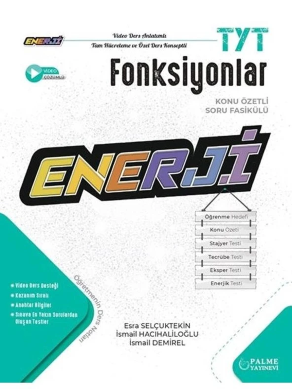 PALME YKS TYT ENERJİ FONKSİYONLAR KONU ÖZETLİ SORU FASİKÜLÜ ürün görseli 1