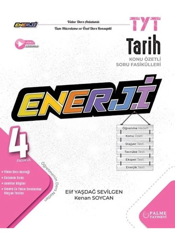 PALME YKS TYT ENERJİ TARİH KONU ÖZETLİ SORU FASİKÜLLERİ *YENİ* ürün görseli 1