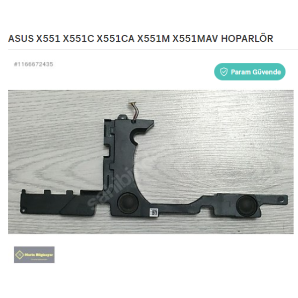 ASUS X551 X551C X551CA X551M X551MAV HOPARLÖR ürün görseli 1