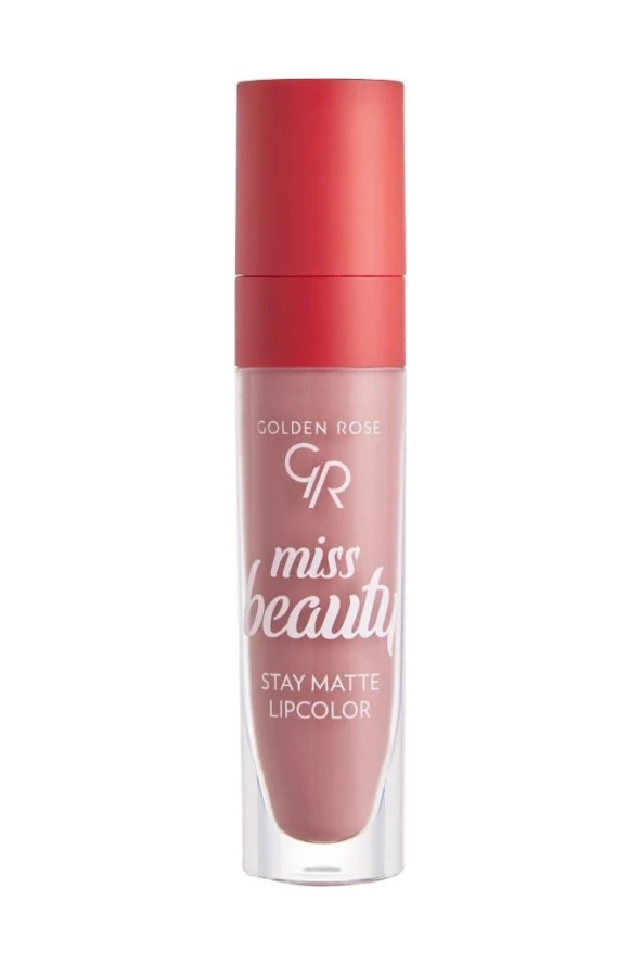 Golden Rose Miss Beauty Stay Matte Lipcolor No:01 Blush Nude - Likit Mat Ruj ürün görseli 1