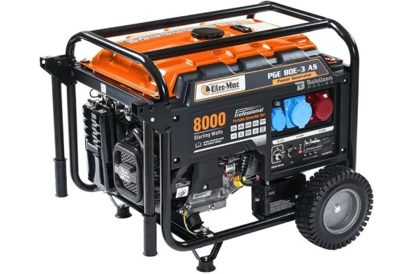 OLEOMAC PGE 80E-3 Benzinli Marşlı Dual Jeneratör 6.5KW ürün görseli 1