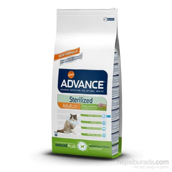 Advance Cat Sterilized Hindili Kısırlaştırılmış Kedi Maması 15 Kg ürün görseli 1