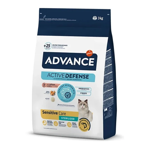 Advance Sensitive Somonlu Kısırlaştırılmış Kedi Maması 3kg ürün görseli 1