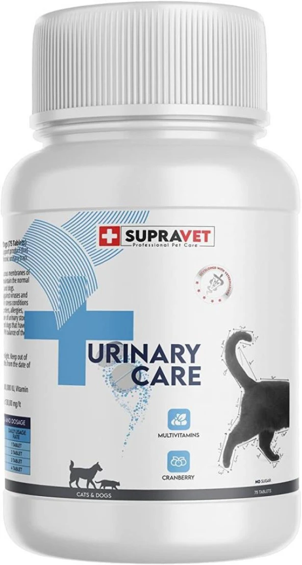 Supravet Urinary Care Multi Vitamin Cranberry 75 Tablet - Resim 2