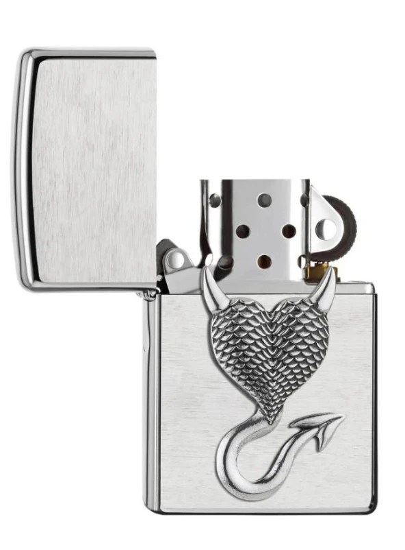 Zippo Devil Heart Dizayn Çakmak - Resim 3