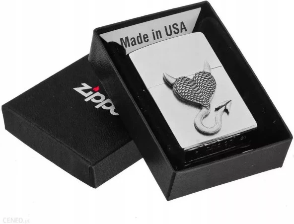 Zippo Devil Heart Dizayn Çakmak - Resim 5