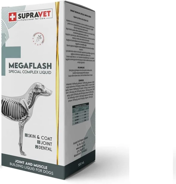 Supravet Mega Flash XXL Eklem ve Kas Geliştirici Likit 500 ML ürün görseli 1