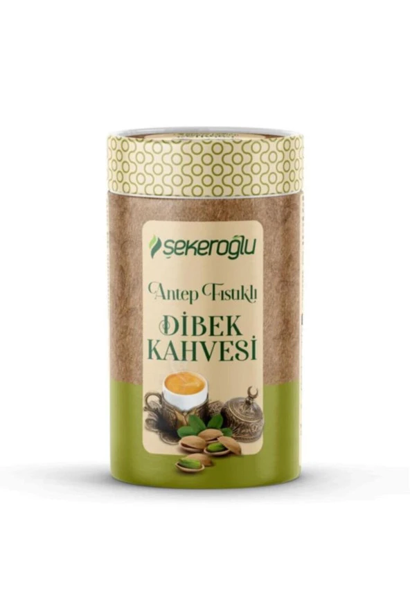 Şekeroğlu Antep Fıstıklı Dibek Kahvesi 200 gr Silindir ürün görseli 1