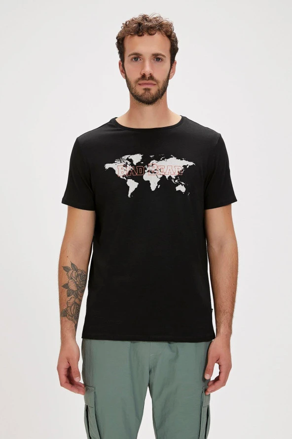 BAD BEAR GLOBE ERKEK TSHİRT ürün görseli 1