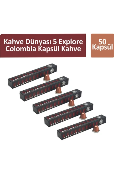 Kahve Dünyası 5 Explore Colombia Kapsül Kahve 50 Kapsül ürün görseli 1