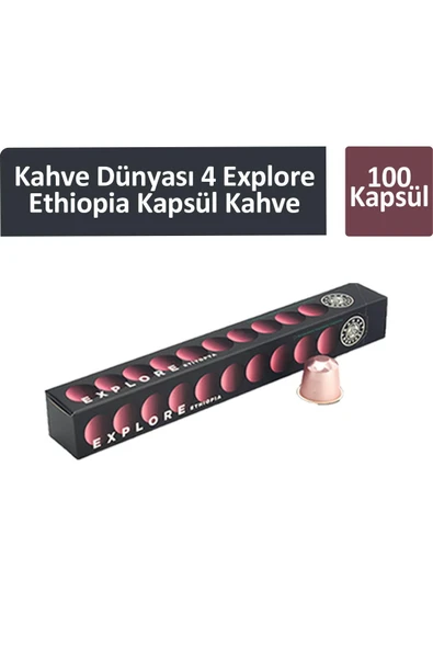 Kahve Dünyası 4 Explore Ethiopia Kapsül Kahve 100 Kapsül ürün görseli 1