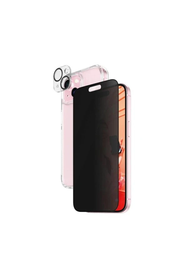 iPhone 15 UWF Privacy Bundle Ekran & Kamera Koruyucu Kapak ürün görseli 1
