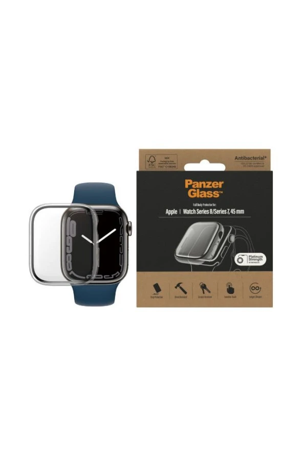 Full Body Apple Watch 7 (45MM) Clear Ab - Resim 3