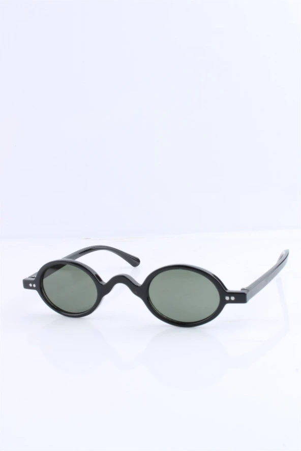 UNISEX SİYAH YEŞİL CAM UV400 GÜNEŞ GÖZLÜĞÜ SILVIO MONETTI - 3SM5928R008 ürün görseli 1