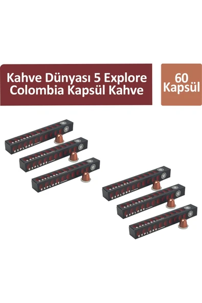 Kahve Dünyası 5 Explore Colombia Kapsül Kahve 60 Kapsül ürün görseli 1